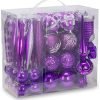 Goodsright Decor 54 Pieces Assorted Christmas Ornaments Tree Decoration Baubles in Gift Box (Champagne, Gift Box)