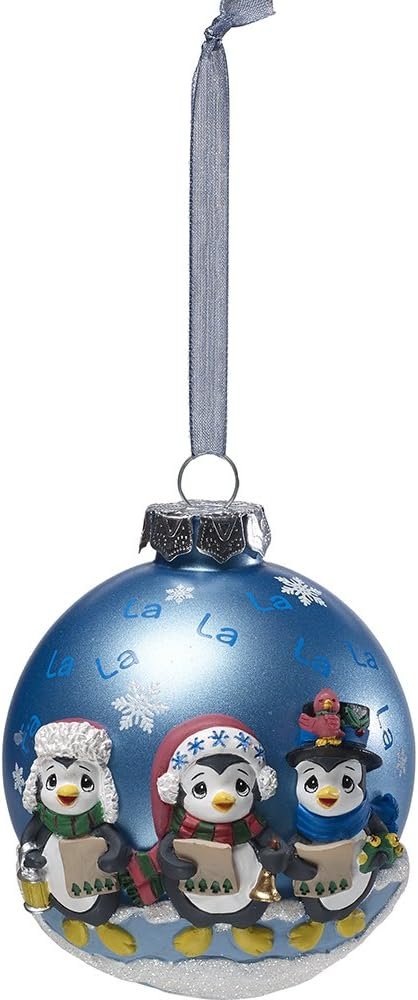 Goodsright Decor Precious Moments Light Up Figurine | Tree-mendous Fun Girl with Penguins | LED Lighted Resin/Acrylic Tabletop Christmas Tree Figurine | Holiday Decor & Gift | Hand-Painted