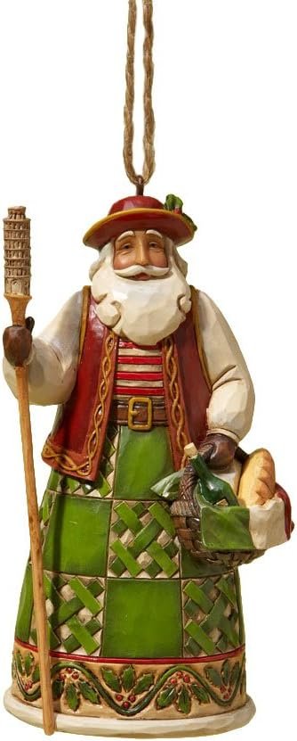 Goodsright Decor Russian Santa Stone Resin Hanging Ornament, 4.75??