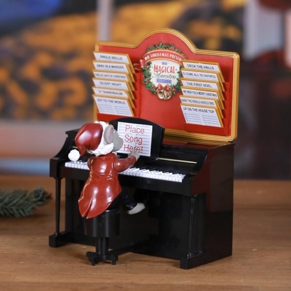 Goodsright Decor Christmas D??cor, 10 in, Sing-a-Long Mouse,Plastic