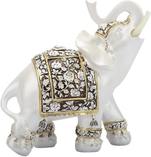 Goodsright Decor Exquisite Vintage Elephant Pattern Ornaments Statue Craft Gift Home Office Decoration Exquisite