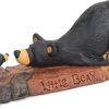 Goodsright Decor DEMDACO Bearfoots by Jeff Fleming Little Bear Black Bear 2 x 6 Hand-cast Resin Figurine Sculpture