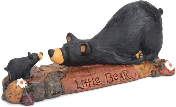 Goodsright Decor DEMDACO Bearfoots by Jeff Fleming Little Bear Black Bear 2 x 6 Hand-cast Resin Figurine Sculpture