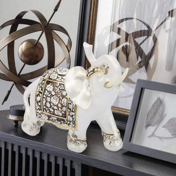 Goodsright Decor Exquisite Vintage Elephant Pattern Ornaments Statue Craft Gift Home Office Decoration Exquisite