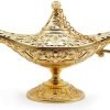 Goodsright Decor Classic Vintage Aladdin Magic Genie Costume Lamp Home Table Decoration & Gift, Golden Blue