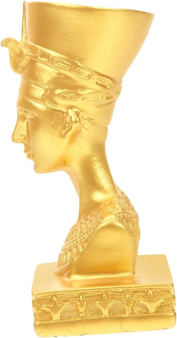 Goodsright Decor 5pcs Egyptian Sculpture Vintage Style Decoration Household Decor Resin Crafts Egyptian Bust Statue Decorative Artificial Egypt Figurine Ancient Egypt Ornament Miniature Decorate