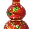 Goodsright Decor Feng Shui Red Abundance Wu Lou Statue Harmony &Balance Peace Home Office Alloy Decoration Gourd New Year Birthday Gift