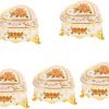 Goodsright Decor 4pcs Rose Jewelry Box Ring Holder Jewelry Case Desktop Decor Jewelry Organizer for Jewelry Organizer Small Jewelry Holder Shape Decor Trinket Boxes