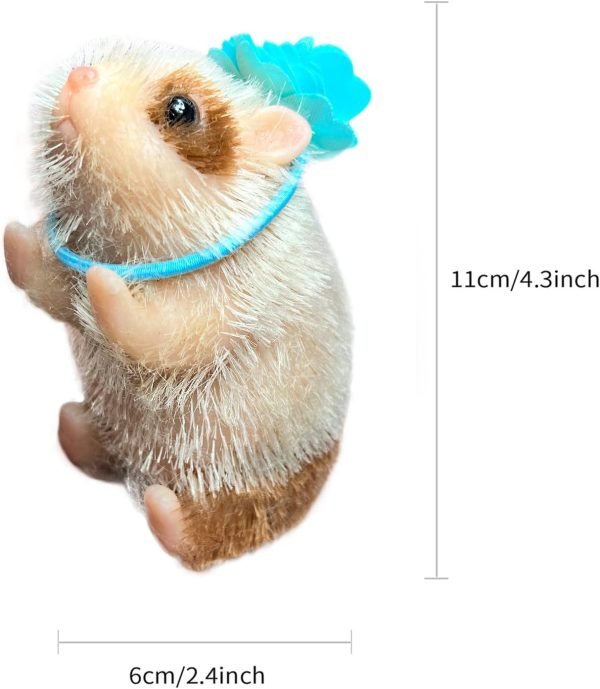 Goodsright Decor 5 Inches Reborn Baby Dolls Full Body Silicone Mini Baby Hamster Reborn Baby Hamster Cute Mini Realistic Silicone Hamster Animals Doll