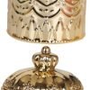 Goodsright Decor 4pcs Jewelry Box Pressed Flower Necklace Embossment Jar Vanity Decor Retro Decor Practical Jar Candle Stands Decorative Tea Canister Coffee Jar Ceramics Storage Tank Multifunction