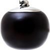 Goodsright Decor Artisan Handmade Wood Pewter Decorative Jar Elephant 4 In. Brown Thailand Accessories Jars Bottles Animal Themed [3.9in H x 3.9in Diam.] ' Elephant Orb' 4 Inch