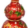 Goodsright Decor Feng Shui Red Abundance Wu Lou Statue Harmony &Balance Peace Home Office Alloy Decoration Gourd New Year Birthday Gift