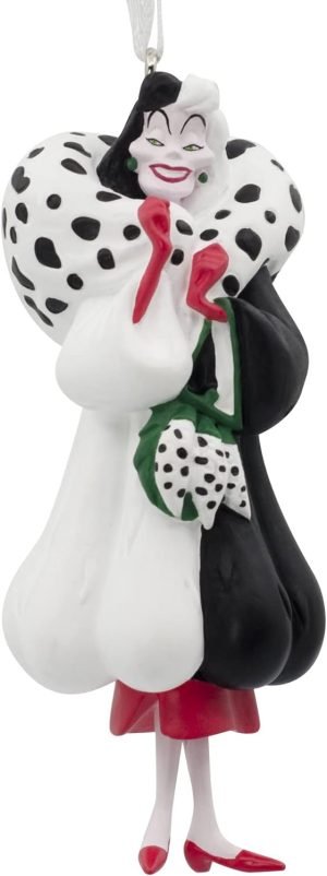 Goodsright Decor Hallmark Disney Villains 101 Dalmatians Cruella De Vil Christmas Tree Ornament