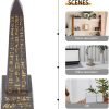 Goodsright Decor Egyptian Obelisk Resin Obelisk Model Obelisk Miniature House Ornaments Landmark Ornament Miniature Obelisk Statue Egypt Obelisk Figurine Aquarium Obelisk Gift Glass Office