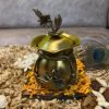 Goodsright Decor Brass Antique finish Dry Fruits Potli jar/box/gift item - set of 2 jars