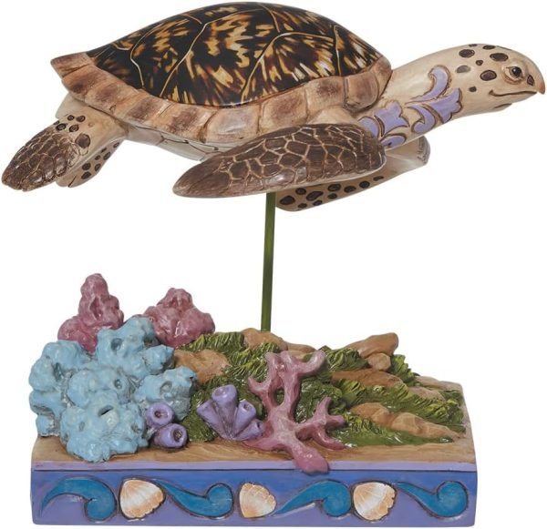 Goodsright Decor Animal Planet Collection Everyday Hawksbill Sea Turtle Figurine, 4.5-inches