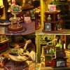 Goodsright Decor DIY Miniature Dollhouse Kit Magic Castle,Tiny House to Build Live in,Mini Handmade Unzip 3D Wooden Puzzle Furnishing Decor Model(ES012-Holo Magic City)