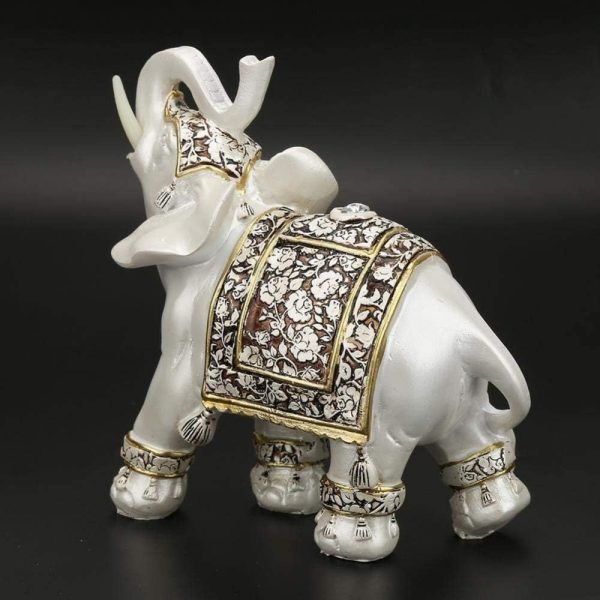Goodsright Decor Exquisite Vintage Elephant Pattern Ornaments Statue Craft Gift Home Office Decoration Exquisite