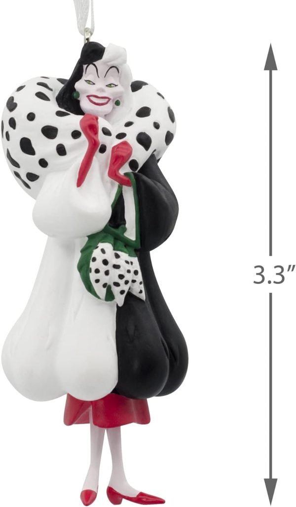 Goodsright Decor Hallmark Disney Villains 101 Dalmatians Cruella De Vil Christmas Tree Ornament