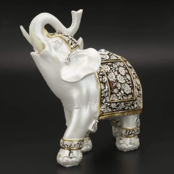 Goodsright Decor Exquisite Vintage Elephant Pattern Ornaments Statue Craft Gift Home Office Decoration Exquisite