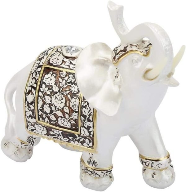Goodsright Decor Exquisite Vintage Elephant Pattern Ornaments Statue Craft Gift Home Office Decoration Exquisite