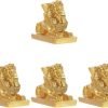 Goodsright Decor 4pcs Egyptian Pharaoh Ornaments Sphinx Head Statue Sphinx Egypt Statue Sphinx Aquarium Decorations Resin Crafts Home Statue Tutankhamun Office Environmental Resin Desktop