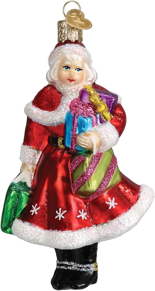 Goodsright Decor Old World Christmas Irish Santa Glass Blown Ornament for Christmas Tree