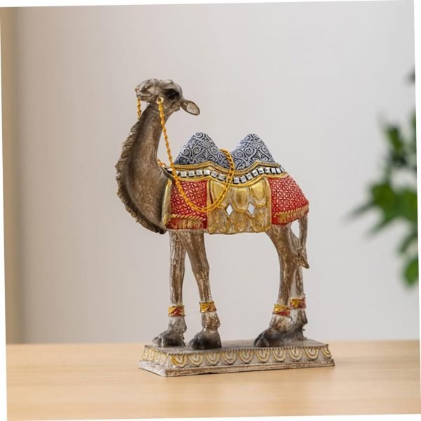 Goodsright Decor 2pcs Camel Ornaments Camel Decoration Cartoon Camel Craft Desktop Decoration Tabletop Camel Ornament Resin Camel Statue Desktop Camel Ornament Camel Sculpture Figurines Home Decor