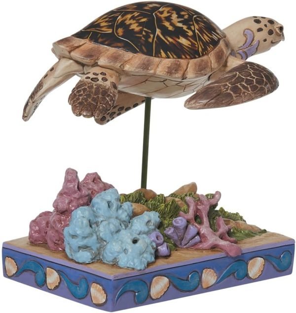 Goodsright Decor Animal Planet Collection Everyday Hawksbill Sea Turtle Figurine, 4.5-inches