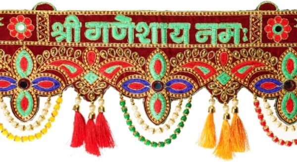 Goodsright Decor Vedanta Craft Ethnic Bandarwal Toran Handmade Door Hanging for Main Door Traditional Fancy