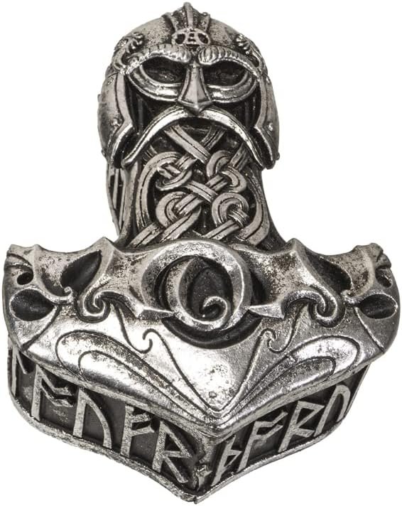 Goodsright Decor Thor's Hammer Trinket Silver Storage Decorative