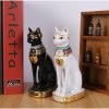 Goodsright Decor 2Pcs/Pack Ancient Egypt Kitty Egyptian Bastet Cat Resin Crafts Statue Ornaments Cute Novelty Cat Resin Home Office Bar Decoration Collectible Bastet Sculpture