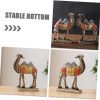 Goodsright Decor 2pcs Camel Ornaments Camel Decoration Cartoon Camel Craft Desktop Decoration Tabletop Camel Ornament Resin Camel Statue Desktop Camel Ornament Camel Sculpture Figurines Home Decor