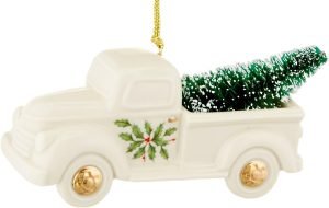 Goodsright Decor Holiday Truck with Tree Ornament