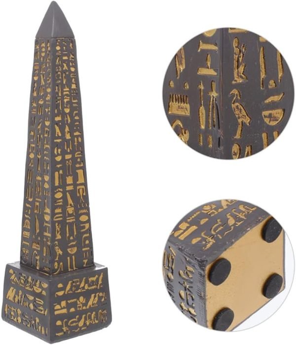 Goodsright Decor Egyptian Obelisk Resin Obelisk Model Obelisk Miniature House Ornaments Landmark Ornament Miniature Obelisk Statue Egypt Obelisk Figurine Aquarium Obelisk Gift Glass Office