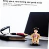 Goodsright Decor 2pcs Japanese Doll Wood Toys Geisha Kabuki Doll Model Car Ornament Asian Kimono Doll Figurine Asian Kimono Figure Japanese Kabuki Dolls Toy for Kids Decorations Child Aldult Cloth