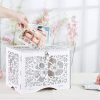 Goodsright Decor Wedding Money Box Holder with Sign, Large Rustic Wood Wooden Envelop Gift Card Boxes with Lock Slot for Reception Anniversary Party Parties White