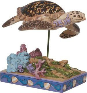 Goodsright Decor Animal Planet Collection Everyday Hawksbill Sea Turtle Figurine, 4.5-inches