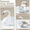 Goodsright Decor 5pcs Jewelry Box Jewelry Organizer for Jewelry Case Jewelry Organizer Small Swan Shaped Trinket Boxes Desktop Swan Decor Swan Shaped Jewelry Holder Swan Shaped Ring Holder
