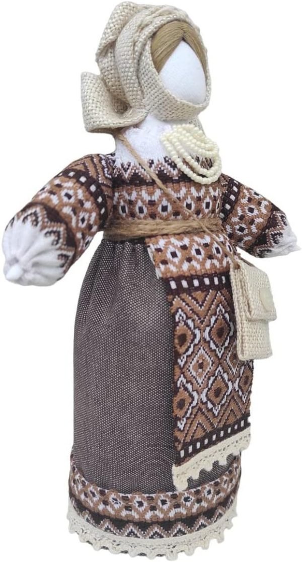 Goodsright Decor Exclusive Vintage Collectible Ukrainian Motanka Figurine Slavic Design Handmade Made in Ukraine 7.5"