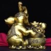 Goodsright Decor 12" China Lucky Seikos Brass Treasure Bowl Elephant Statue Wealth Ingots Asian Elephant Gather Fortune Office Ornament Town House Exorcism
