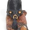 Goodsright Decor DEMDACO Bearfoots by Jeff Fleming Little Bear Black Bear 2 x 6 Hand-cast Resin Figurine Sculpture