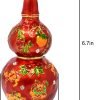 Goodsright Decor Feng Shui Red Abundance Wu Lou Statue Harmony &Balance Peace Home Office Alloy Decoration Gourd New Year Birthday Gift
