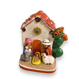 Goodsright Decor Ethnic Nativity Scene 1 piece 3.5x4.5", Christmas decor ornaments handmade in Peru