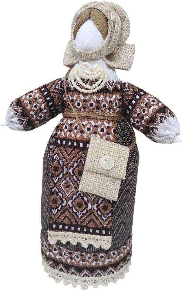 Goodsright Decor Exclusive Vintage Collectible Ukrainian Motanka Figurine Slavic Design Handmade Made in Ukraine 7.5"
