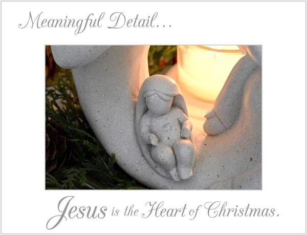 Goodsright Decor Nativity Sets for Christmas Indoor Statue with LED Tealight Candle Holder Contemporary Style Decoration Holy Family Figurine Gift, Present, Decorate for Holidays