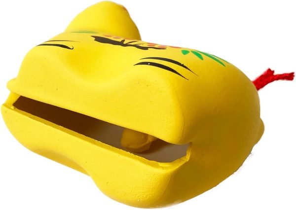 Goodsright Decor Cute Yellow Tiger of  Japanese Zodiac Pottery Room Ornament. for Happy New Year! Bell Design