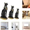 Goodsright Decor Egyptian Cat Statue, Egyptian Bastet Collectible Figurine Cat Goddess Statue, Animal Statue Ornament, Household Room Ornament Crafts Gifts Great Decoration for Home or