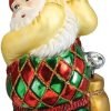 Goodsright Decor Old World Christmas Irish Santa Glass Blown Ornament for Christmas Tree