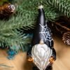 Goodsright Decor Set of 2 Hand Blown Glass Halloween Gnomes Ornaments for Christmas Tree Decorations, Hanging Glass Halloween Gnome Christmas Ornaments